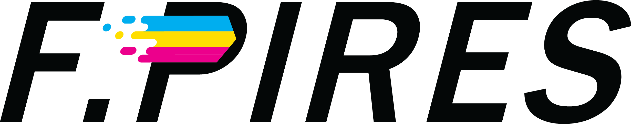 Logotipo da F.Pires, distribuidora de tinta para plotter